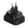 EDA006958501A_2.jpg LDNIO Q334 32W Type-C + Dual USB Port Charger with 1m Micro USB Data Cable, E...