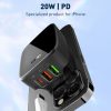 EDA0069585_B2.jpg LDNIO Q334 32W Type-C + Dual USB Port Charger with 1m Micro USB Data Cable, E...