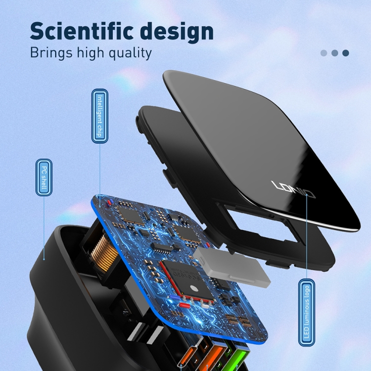 LDNIO Q334 32W Type-C + Dual USB Port Charger with 1m Micro USB Data Cable, EU Plug, UK Plug, US Plug 9 LDNIO Q334 32W Type-C + Dual USB Port Charger with 1m Micro USB Data Cable, EU Plug, UK Plug, US Plug - Image 9