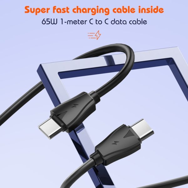EDA0069597_B9.jpg LDNIO Q366 65W USB + Dual Type-C Port Charger with 1m USB-C / Type-C to USB-C...