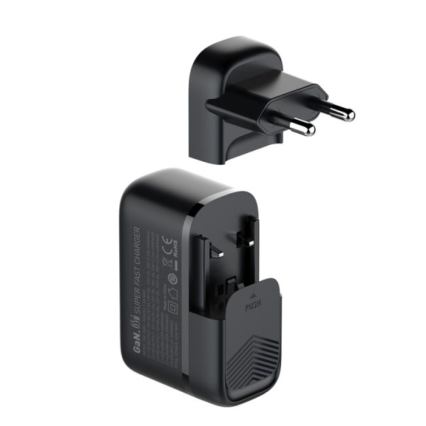 EDA006960001A_1.jpg LDNIO Q367 65W GaN 3 x USB-C / Type-C Interface Charger with 1m USB-C / Type-...