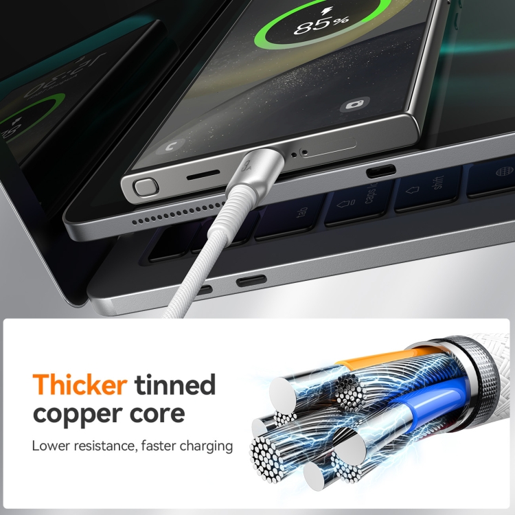 JOYROOM S-A51 Cutting-Edge Series 3A Fast Charging Data Cable, Length: 1.2m, USB-A to Type-C Cable, USB-A to 8 Pin Cable, Type-C to Type-C Cable, Type-C to 8 Pin Cable 5 JOYROOM S-A51 Cutting-Edge Series 3A Fast Charging Data Cable, Length: 1.2m, USB-A to Type-C Cable, USB-A to 8 Pin Cable, Type-C to Type-C Cable, Type-C to 8 Pin Cable - Image 5