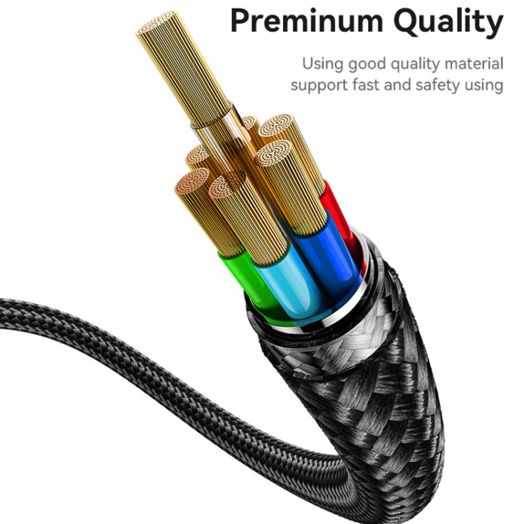 Yesido CA182 PD27W 3A USB-C / Type-C to 8 Pin Charging Data Cable, Length: 1.2m, CA182 4 Yesido CA182 PD27W 3A USB-C / Type-C to 8 Pin Charging Data Cable, Length: 1.2m, CA182 - Image 4