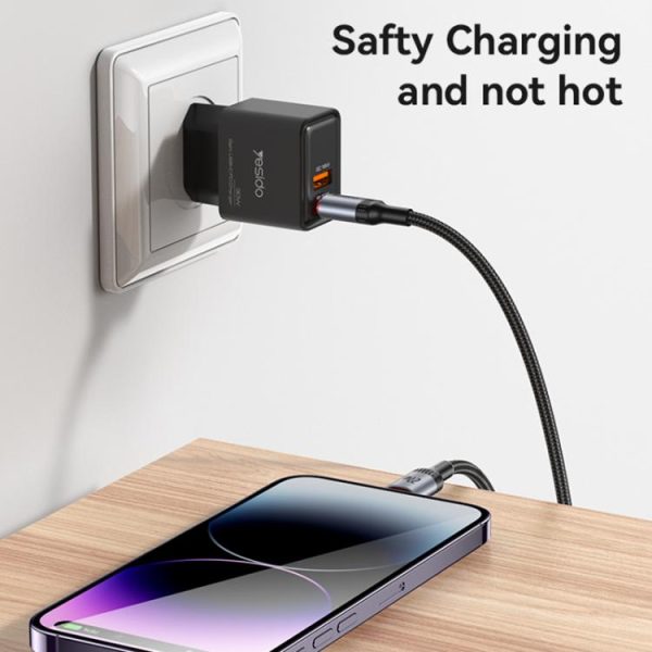 EDA007583301A_8.jpg Yesido CA182 PD27W 3A USB-C / Type-C to 8 Pin Charging Data Cable, Length: 1.2m, CA182