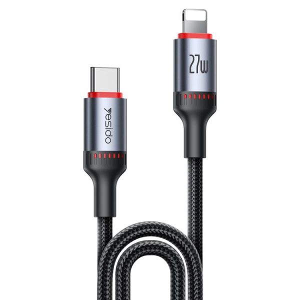 EDA007583601A-1.jpg Yesido CA184 PD27W 3A USB-C / Type-C to 8 Pin Charging Data Cable, Length: 2m, CA184