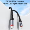 EDA007583601A_1.jpg Yesido CA184 PD27W 3A USB-C / Type-C to 8 Pin Charging Data Cable, Length: 2m, CA184