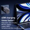 EDA0076607_B3.jpg REMAX U2-AC 45W USB and Type-C GaN Digital Display Fast Charger, EU Plug, UK ...