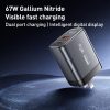 EDA0076608_B1.jpg REMAX U2-AC 67W USB and Type-C GaN Digital Display Fast Charger, EU Plug, UK ...