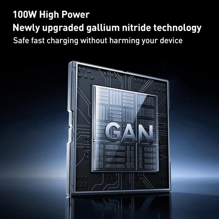 REMAX U2-AC 100W USB and Dual Type-C GaN Digital Display Fast Charger, EU Plug, UK Plug 4 REMAX U2-AC 100W USB and Dual Type-C GaN Digital Display Fast Charger, EU Plug, UK Plug - Image 4