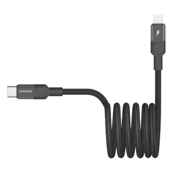 EDA007825201A-1.jpg MOMAX DL57D Mag.Link 60W Type-C to 8 Pin Magnetic Braided Fast Charging Data Cable, Length:1m