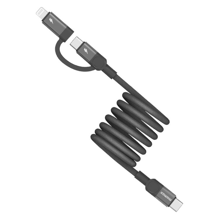 Momax Mag.Link Duo Magnetic 60W USB-C / Type-C to USB-C / Type-C / 8 Pin Data Cable, DC58 1m, DL58 60W 1m 1 Momax Mag.Link Duo Magnetic 60W USB-C / Type-C to USB-C / Type-C / 8 Pin Data Cable, DC58 1m, DL58 60W 1m