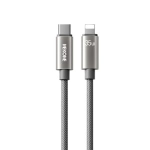 WK WDC-65 PD35W Type-C to 8 Pin Fast Charging Data Cable, Length: 1.2m, WDC-65