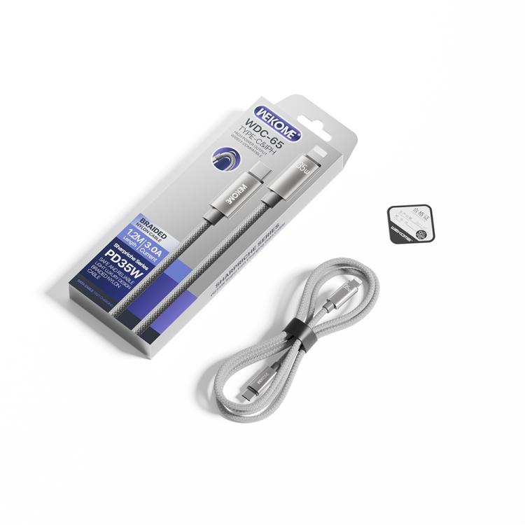 WK WDC-65 PD35W Type-C to 8 Pin Fast Charging Data Cable, Length: 1.2m, WDC-65 3 WK WDC-65 PD35W Type-C to 8 Pin Fast Charging Data Cable, Length: 1.2m, WDC-65 - Image 3