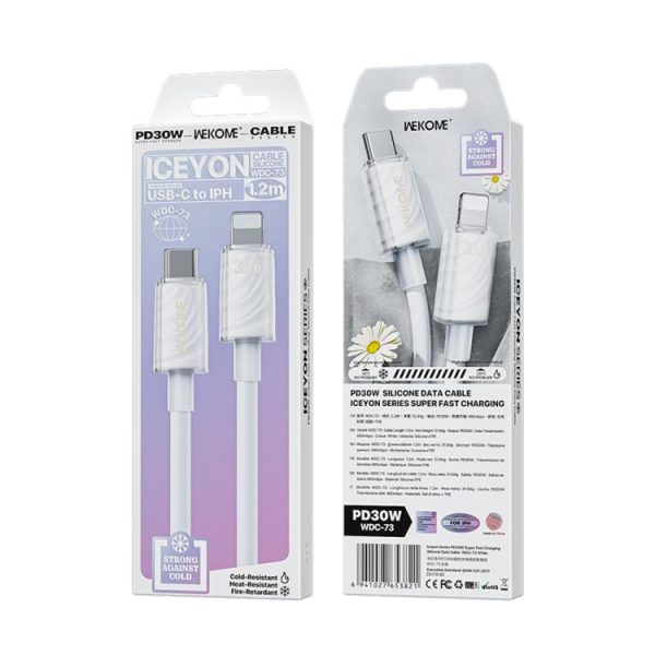 EDA007984001A_5.jpg WK WDC-73 PD30W Type-C to 8 Pin Fast Charging Data Cable, Length: 1.2m, WDC-73