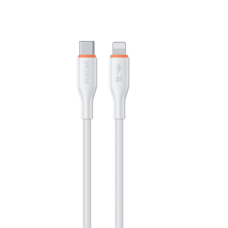 WK WDC-92 PD27W Type-C to 8 Pin Silicone Data Cable, Length: 1.2m, WDC-92 1 WK WDC-92 PD27W Type-C to 8 Pin Silicone Data Cable, Length: 1.2m, WDC-92