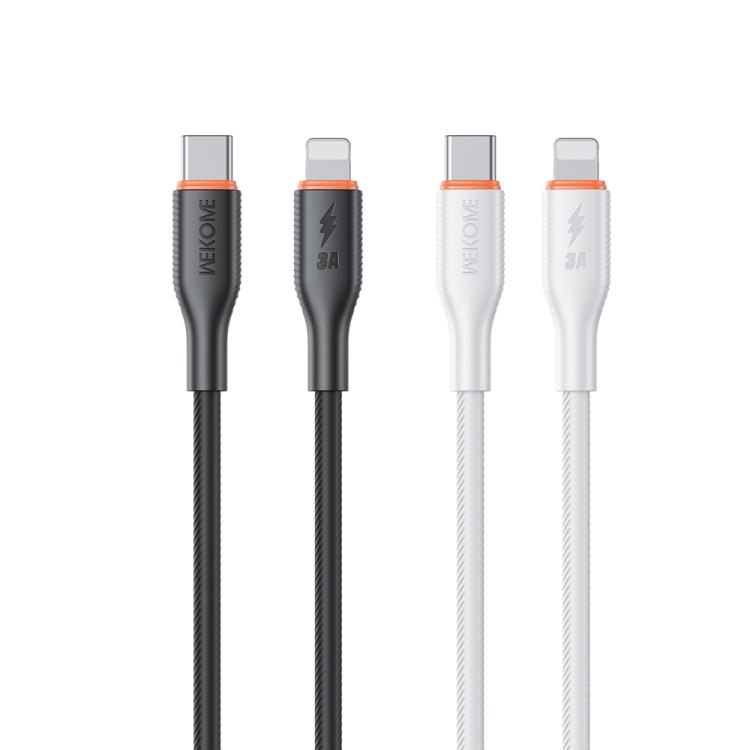 WK WDC-92 PD27W Type-C to 8 Pin Silicone Data Cable, Length: 1.2m, WDC-92 2 WK WDC-92 PD27W Type-C to 8 Pin Silicone Data Cable, Length: 1.2m, WDC-92 - Image 2