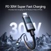 JOYROOM S-A16 Pro Prism Series 30W Digital Display Type-C to 8 Pin Fast Charging Data Cable, Length: 1.2m, Type-C to 8 Pin