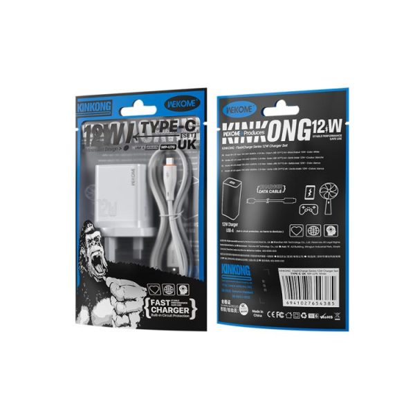 EDA008160901A_1.jpg WK WP-U76 Kinkong 12W USB Charger Set, UK Plug, US Plug, EU Plug