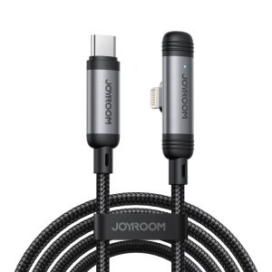 JOYROOM S-A56 EnjoyX Series 30W Type-C to 8 Pin 90 Degree Fast Charging Data Cable, Type-C to 8 Pin