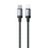 WK WDC-99 Kingkong Ruike Series 35W USB-C / Type-C to 8 Pin Braided Charging Data Cable, Length: 1m, Type-C to 8 Pin