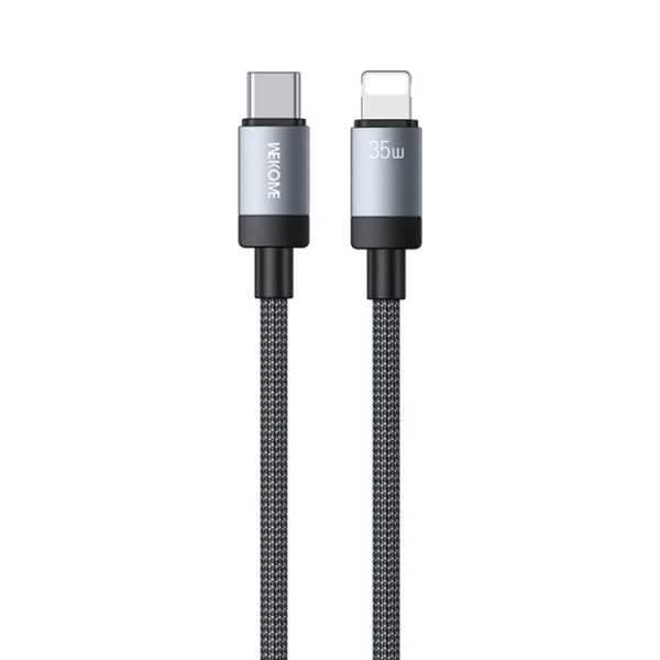 WK WDC-99 Kingkong Ruike Series 35W USB-C / Type-C to 8 Pin Braided Charging Data Cable, Length: 1m, Type-C to 8 Pin