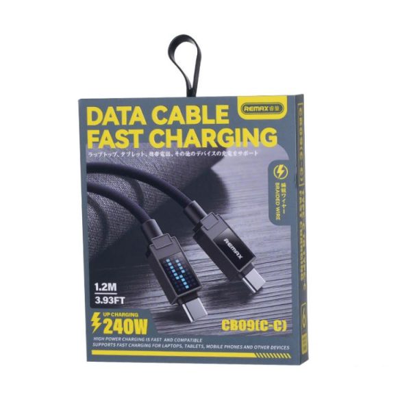 EDA008394801A_2.jpg REMAX CB09 PD30W Type-C to 8 Pin Marquee Braided Fast Charging Data Cable, Length: 1.2m, Type-C to 8 Pin