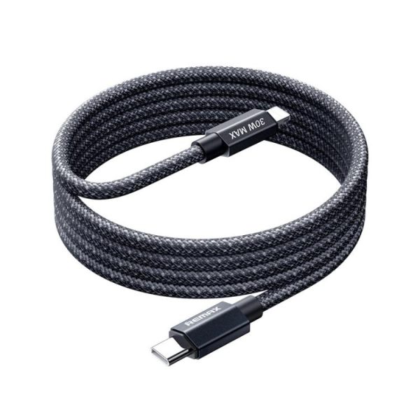 REMAX CB01 PD30W Type-C to 8 Pin Aluminum Alloy Braided Fast Charging Data Cable with LED Light, Length: 1.2m, Type-C to 8 Pin