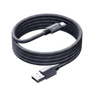 REMAX CB01 3A USB to Type-C Aluminum Alloy Braided Fast Charging Data Cable with LED Light, Length: 1.2m, USB to Type-C