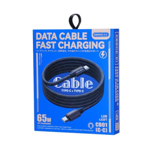 EDA008395701A_2.jpg REMAX CB01 3A USB to Type-C Aluminum Alloy Braided Fast Charging Data Cable with LED Light, Length: 1.2m, USB to Type-C