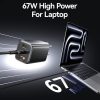 EDA0084227_B3.jpg USAMS CC265 67W GaN 2 x Type-C, USB Triple-port Mini Fast Charger, CC265