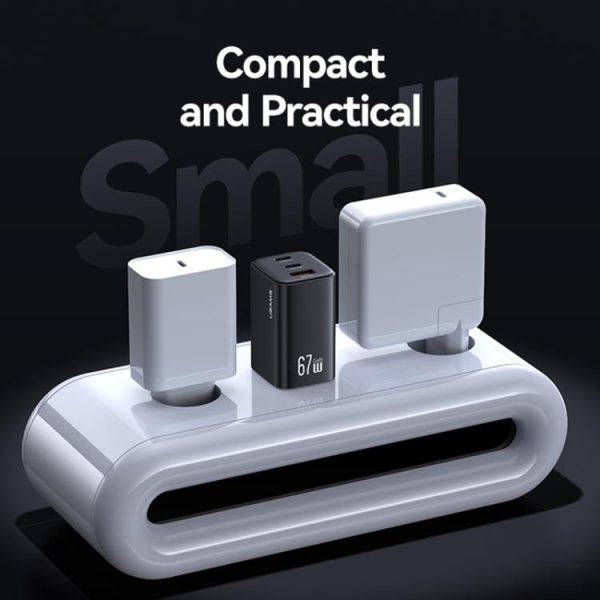 EDA0084227_B4.jpg USAMS CC265 67W GaN 2 x Type-C, USB Triple-port Mini Fast Charger, CC265