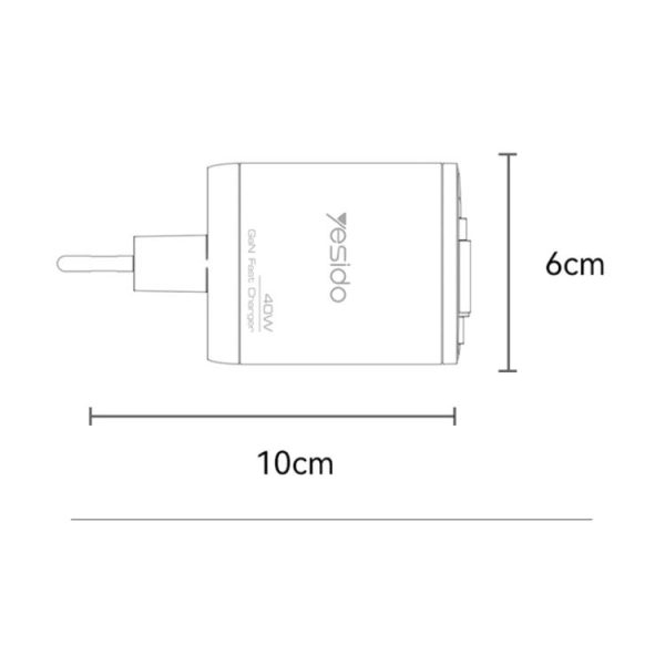 EDA008504701A_1.jpg Yesido YC99 40W Fast Charger with Telescopic Type-C Cable, YC99