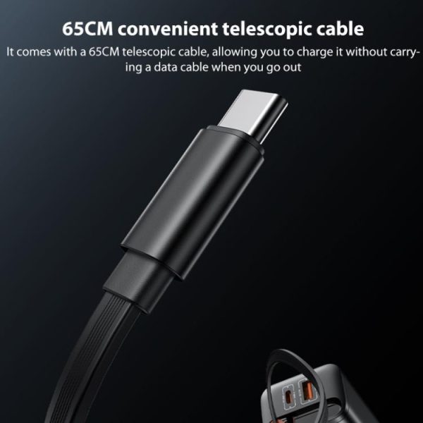 EDA008504701A_7.jpg Yesido YC99 40W Fast Charger with Telescopic Type-C Cable, YC99