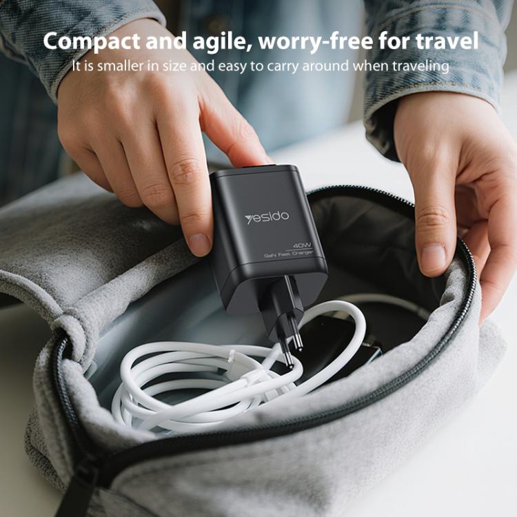 Yesido YC99 40W Fast Charger with Telescopic Type-C Cable, YC99 10 Yesido YC99 40W Fast Charger with Telescopic Type-C Cable, YC99 - Image 10