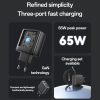 EDA008505201A_3.jpg Yesido YC144C 65W Three-port Fast Charger with 1m Type-C Cable, YC144C