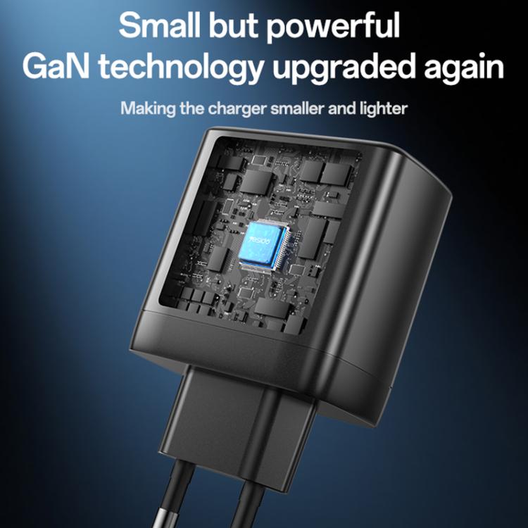 Yesido YC144C 65W Three-port Fast Charger with 1m Type-C Cable, YC144C 5 Yesido YC144C 65W Three-port Fast Charger with 1m Type-C Cable, YC144C - Image 5