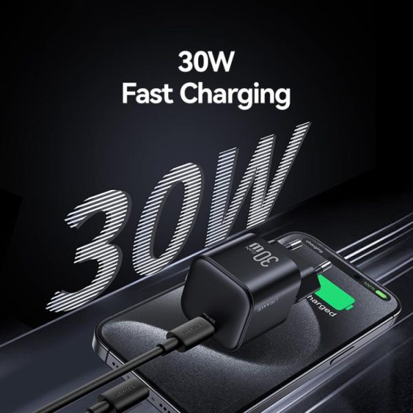 EDA0085272_B2.jpg USAMS CC262 30W GaN USB-C / Type-C Port Mini Fast Charger, EU Plug