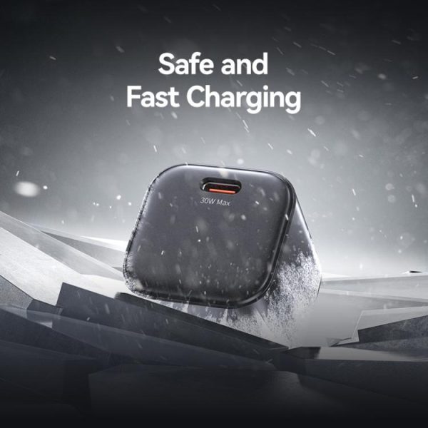 EDA0085272_B6.jpg USAMS CC262 30W GaN USB-C / Type-C Port Mini Fast Charger, EU Plug