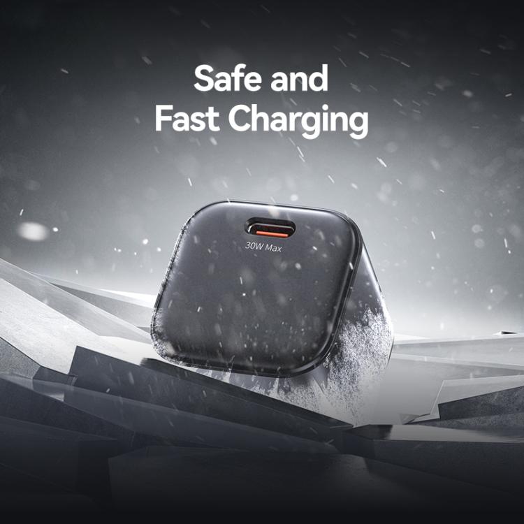 USAMS CC262 30W GaN USB-C / Type-C Port Mini Fast Charger, EU Plug 7 USAMS CC262 30W GaN USB-C / Type-C Port Mini Fast Charger, EU Plug - Image 7