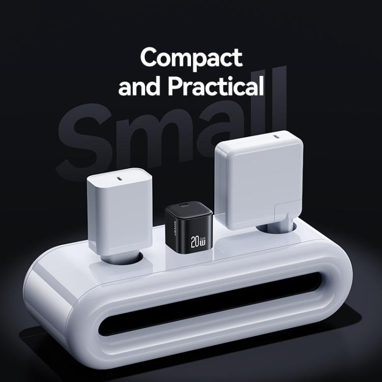 USAMS CC267 20W GaN USB-C / Type-C Port Mini Fast Charger, US Plug 4 USAMS CC267 20W GaN USB-C / Type-C Port Mini Fast Charger, US Plug - Image 4