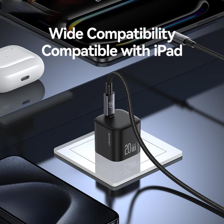 USAMS CC267 20W GaN USB-C / Type-C Port Mini Fast Charger, US Plug 8 USAMS CC267 20W GaN USB-C / Type-C Port Mini Fast Charger, US Plug - Image 8