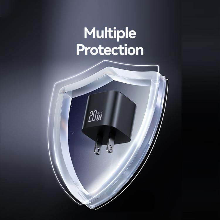 USAMS CC267 20W GaN USB-C / Type-C Port Mini Fast Charger, US Plug 9 USAMS CC267 20W GaN USB-C / Type-C Port Mini Fast Charger, US Plug - Image 9