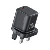 EDA008528601A-1.jpg USAMS CC274 20W GaN USB-C / Type-C Port Mini Fast Charger, UK Plug