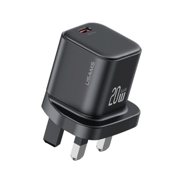 EDA008528601A-1.jpg USAMS CC274 20W GaN USB-C / Type-C Port Mini Fast Charger, UK Plug
