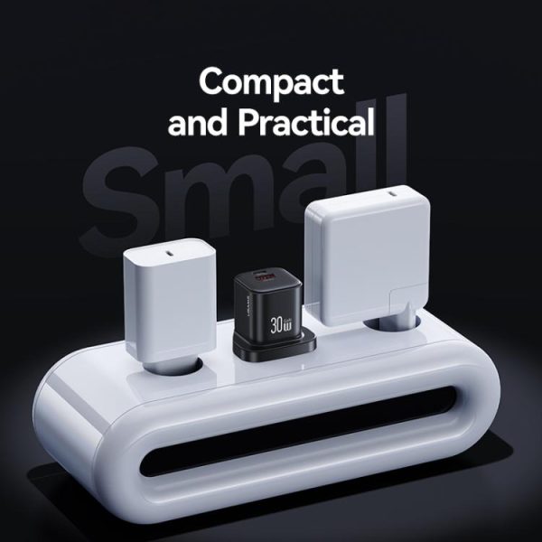 EDA0085296_B3.jpg USAMS CC277 30W GaN USB-C / Type-C and USB Dual-port Mini Fast Charger, UK Plug