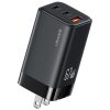 EDA008530201A-1.jpg USAMS CC272 67W GaN USB and Dual Type-C Three-Port Fast Charger, US Plug