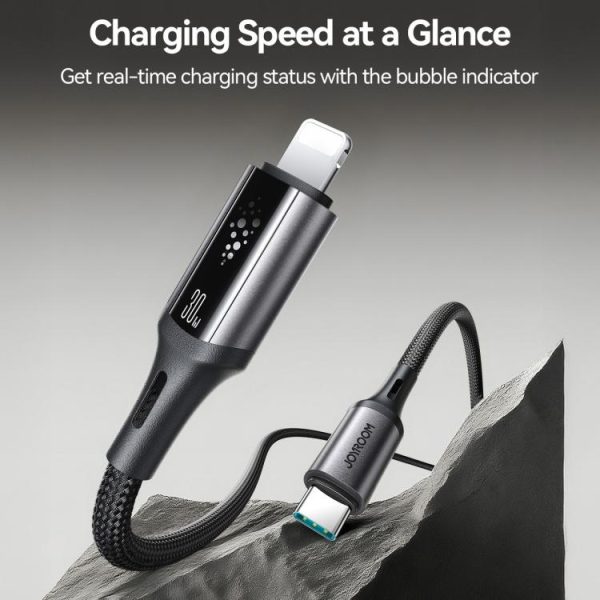 JOYROOM S-A60 StarTalk Series 30W Type-C to 8 Pin Fast Charging Data Cable, Length: 1.2m, Type-C to 8 Pin