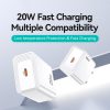 EDA008716001A_1.jpg USAMS CC325 T69 PD 20W USB-C / Type-C Single Port Fast Charger, CC325
