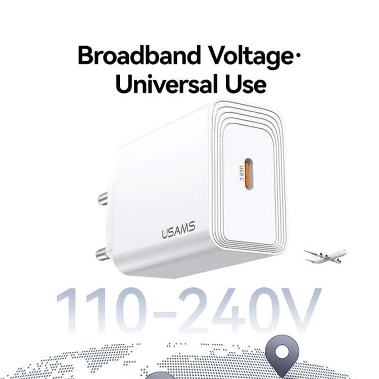 USAMS CC325 T69 PD 20W USB-C / Type-C Single Port Fast Charger, CC325 11 USAMS CC325 T69 PD 20W USB-C / Type-C Single Port Fast Charger, CC325 - Image 11