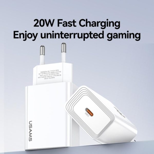 EDA008716001A_2.jpg USAMS CC325 T69 PD 20W USB-C / Type-C Single Port Fast Charger, CC325